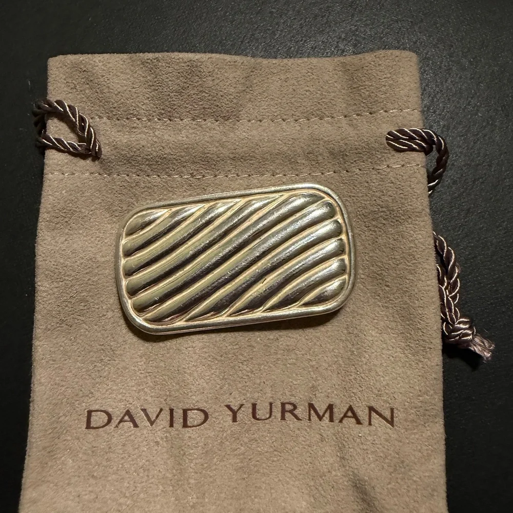 Authentic Silver David Yurman Money Clip (pre owned)